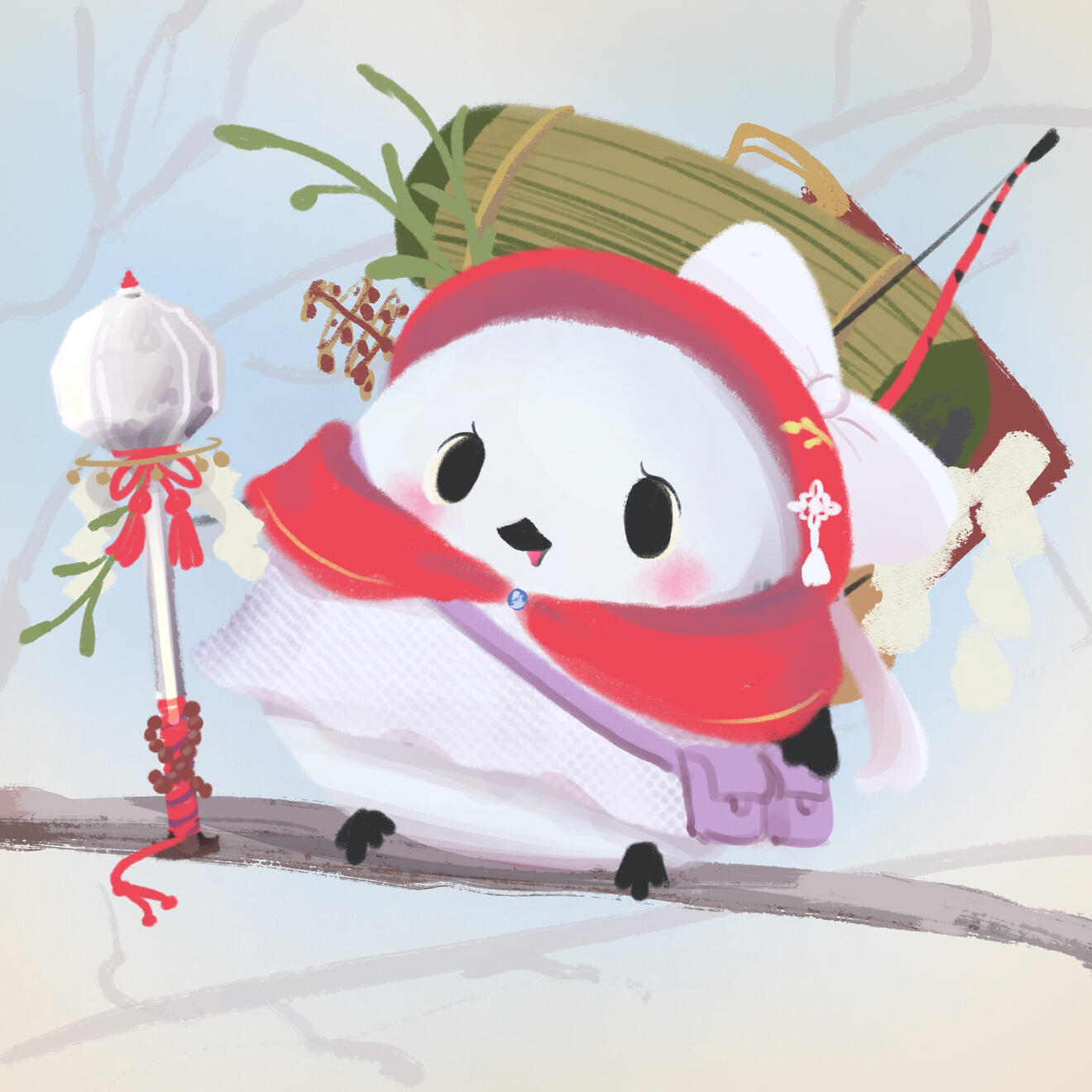 Ema The Shrine maiden bird