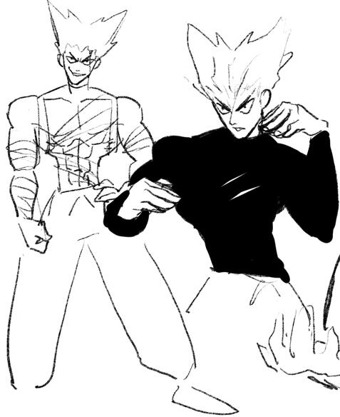 Garou Character study from One Punch Man