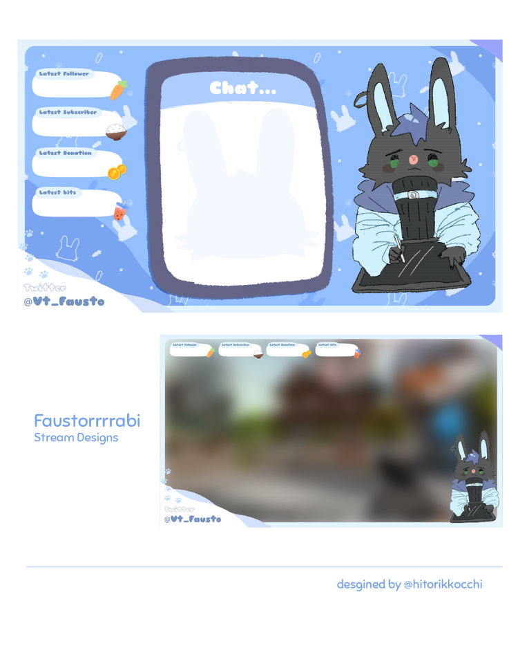 FaustoRRRrabi Stream Overlay Design